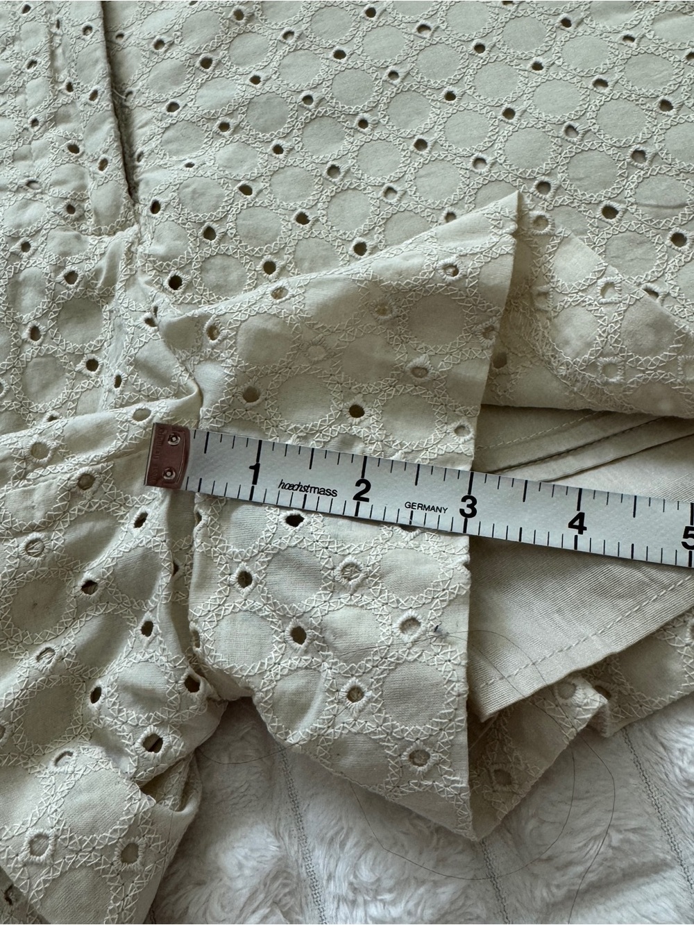 NEW Banana Republic 2 Eyelet Flat Front Shorts ~ Beige Cream Lined - Picture 6 of 7